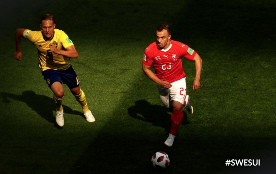 Suécia vence a Suíça por 1 a 0 e espera por Inglaterra ou Colômbia nas quartas