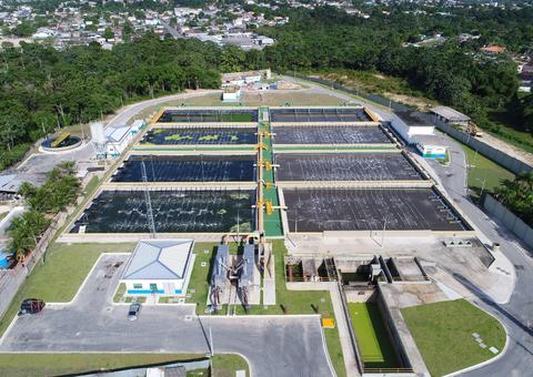 Estação de tratamento de esgoto que vai atender 100 mil pessoas é inaugurada em Manaus