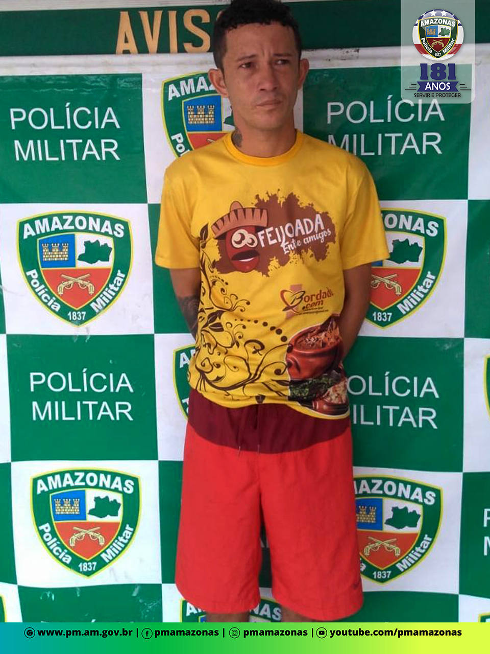 Foragido da justiça é preso praticando assalto na zona norte de Manaus 