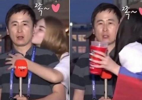Repórter sul-coreano é beijado à força em mais um caso de assédio na Copa