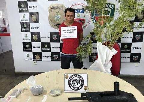 Em Manaus, ex-militar é preso por cultivar pés de maconha em casa