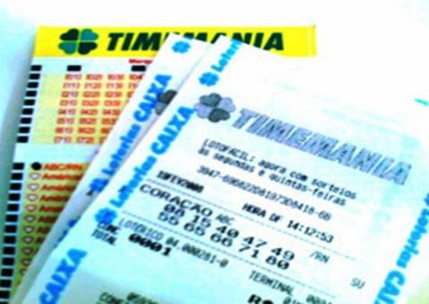 Amazonense acerta sozinho Timemania e fatura R$ 11,7 milhões