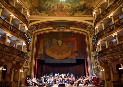 Pano de Boca do Teatro Amazonas será restaurado