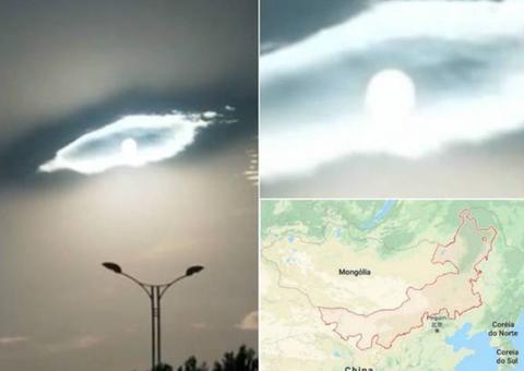 'Olho' sinistro aparece no céu e deixa moradores chocados