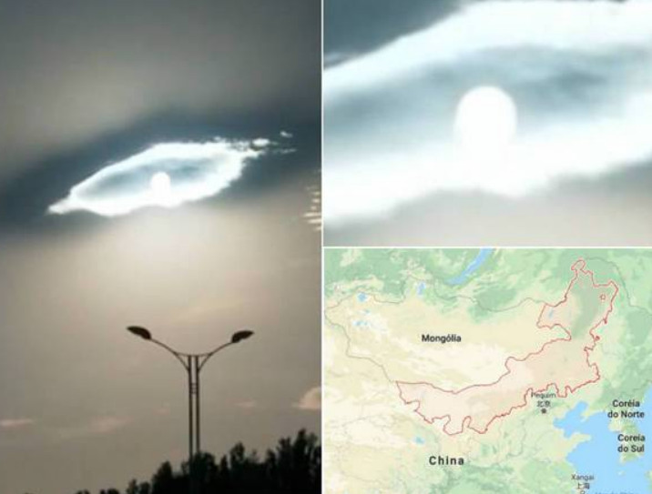 'Olho' sinistro aparece no céu e deixa moradores chocados