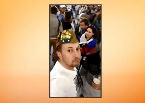 PM que constrangeu russa em vídeo volta ao Brasil e pede licença