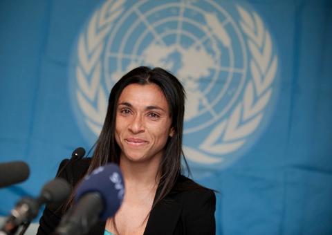 ONU anuncia jogadora Marta como embaixadora global da Boa Vontade