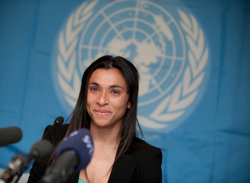 ONU anuncia jogadora Marta como embaixadora global da Boa Vontade