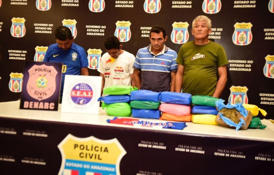 Em Manaus, grupo é preso em flagrante com drogas avaliadas em R$ 80 mill 