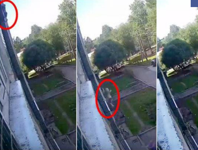 Susto! Homem salva criança de 3 anos prestes a cair de prédio