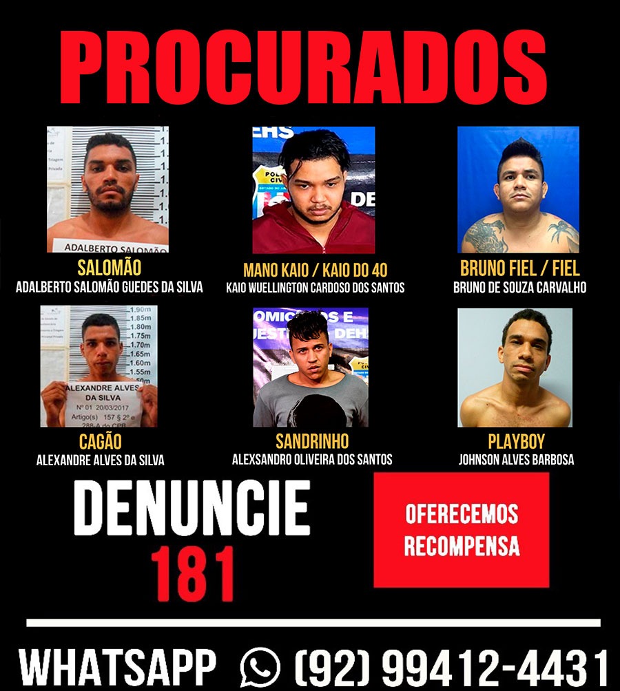 SSP identifica suspeitos de homicídios em série e oferece recompensa por informações