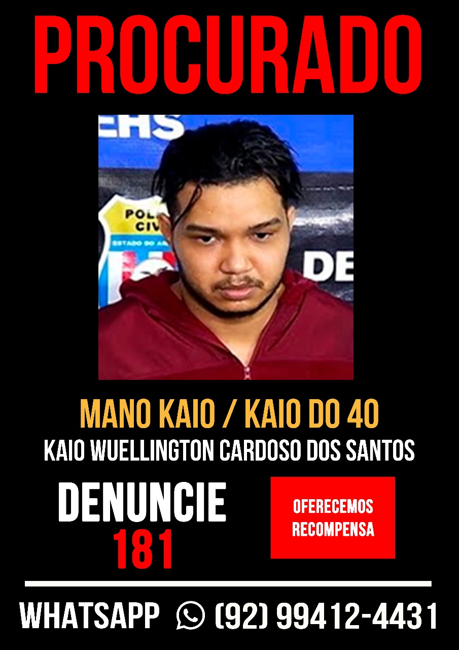 SSP oferece recompensa por localização de “Mano Kaio”, outros foragidos e fala sobre investigação de homicídios na cidade