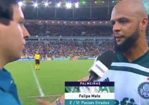 Felipe Melo se irrita com pergunta de repórter e respostas causam polêmica na internet