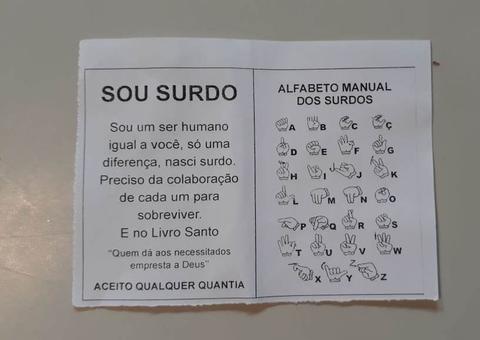 Jovem que pedia doações como surdo é preso ao ouvir e responder guardas municipais