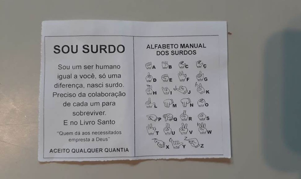 Jovem que pedia doações como surdo é preso ao ouvir e responder guardas municipais