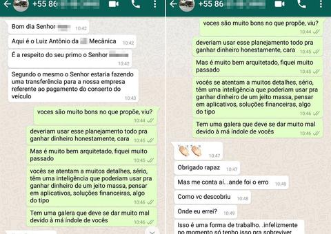 Homem escapa de golpe no WhatsApp e bandido pergunta ‘Onde eu errei?’