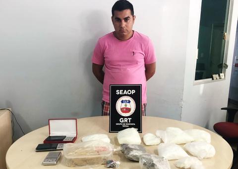 Homem é preso com entorpecentes dentro de residência em Manaus