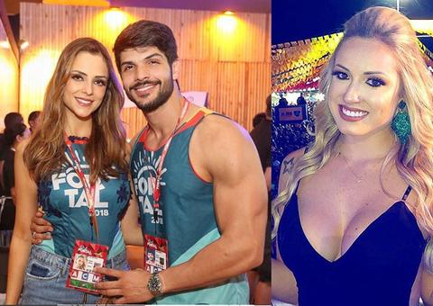 Com noiva, ex-bbb Lucas curte mesmo camarote que Jéssica em festival de Fortaleza