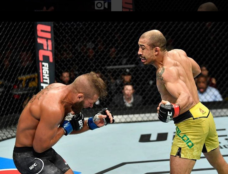 Vídeo mostra José Aldo vibrando com vitória no UFC