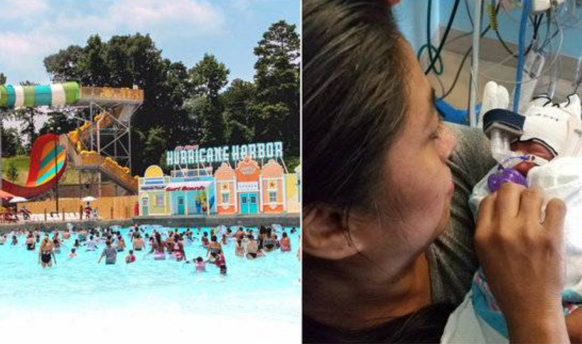 Família ganha passe livre em parque após mulher dá à luz 