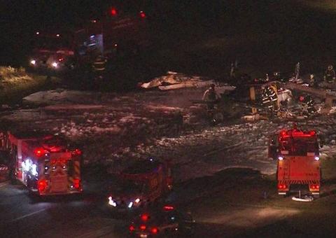 Cinco pessoas sobrevivem a queda de avião em SP