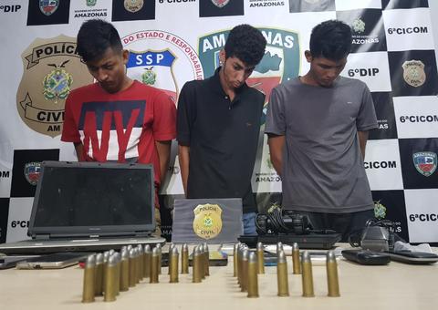 Trio suspeito de fazer arrastão na zona norte é preso em Manaus