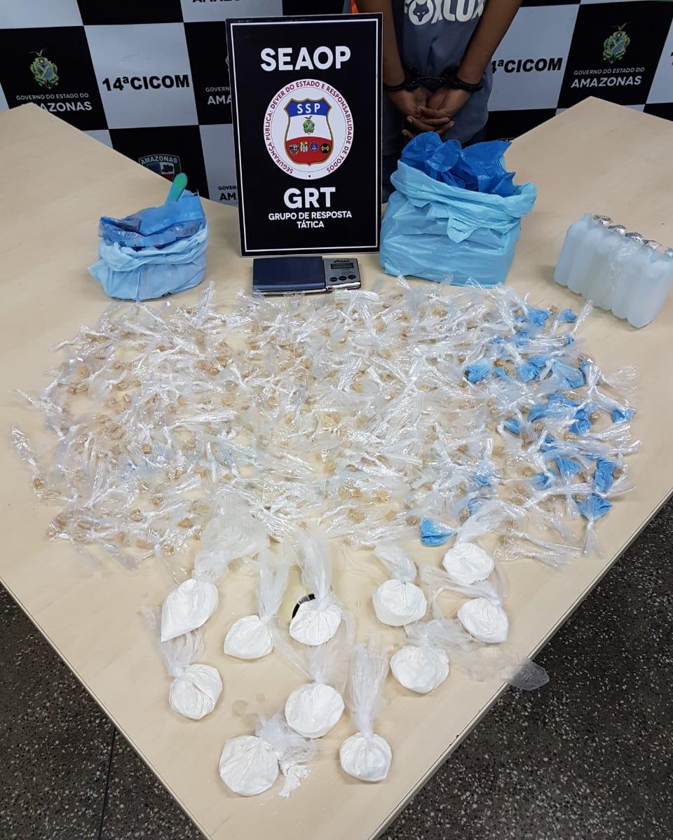 Polícia prende grupo suspeito de envolvimento com o tráfico em Manaus 