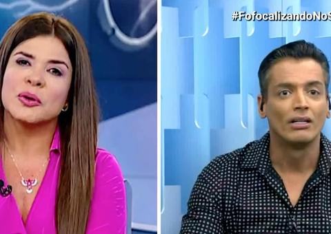 Clima esquenta entre Leo Dias e Mara Maravilha e apresentadora chora ao vivo