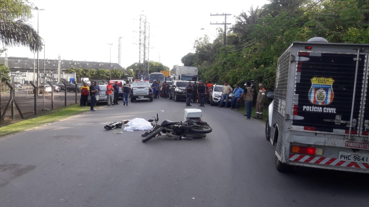 Homem tem crânio esmagado durante acidente de trânsito em Manaus