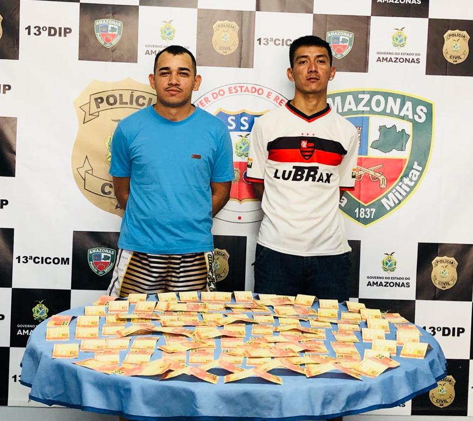 Laranjinha e parceiro são presos com remessa de dinheiro falso em Manaus