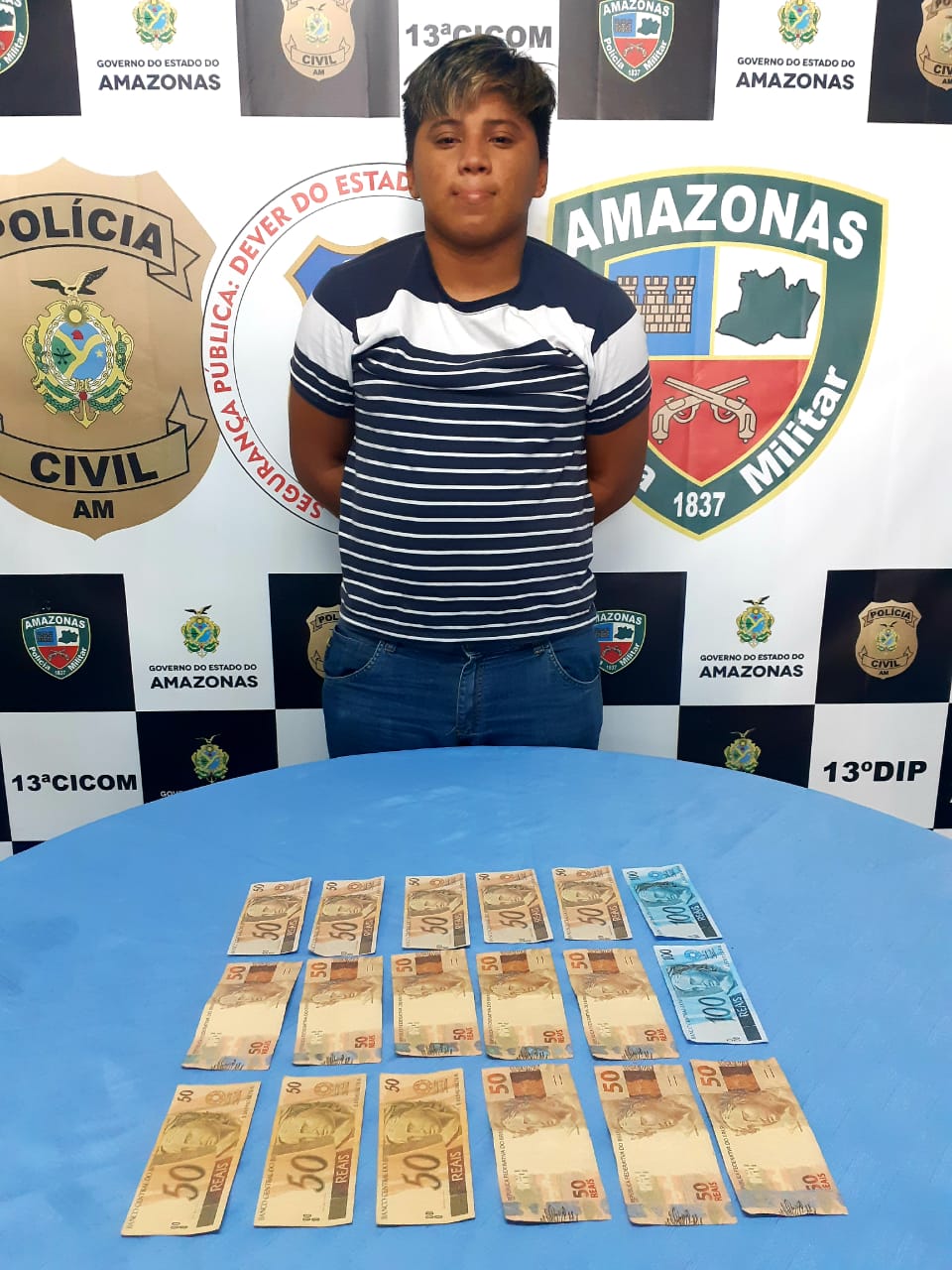Homem é preso suspeito de comercializar dinheiro falso em Manaus
