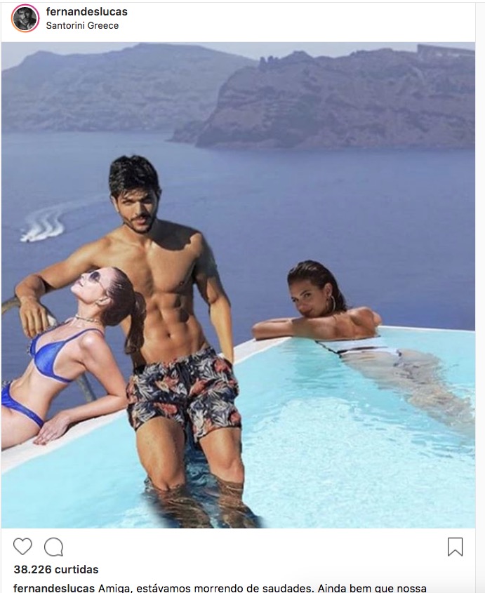 Ex-BBB Lucas faz montagem com Bruna Marquezine e internautas zoam: 'faltou a Jéssica'