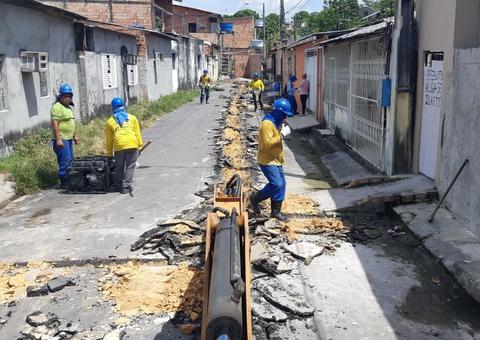 Rede de água é expandida nas zonas Oeste e Centro-Sul de Manaus