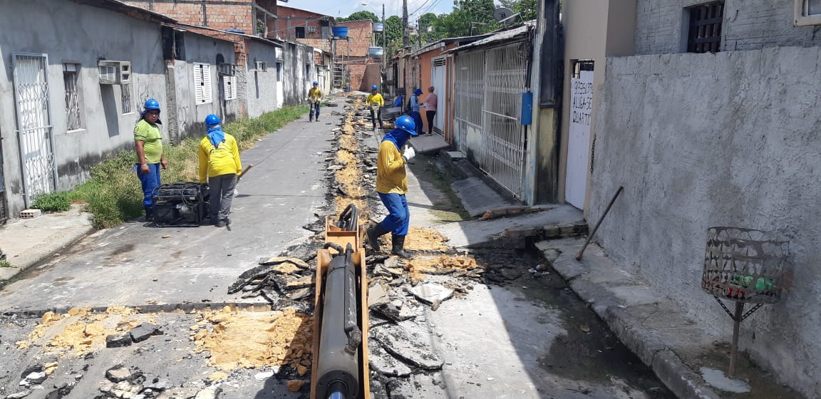 Rede de água é expandida nas zonas Oeste e Centro-Sul de Manaus