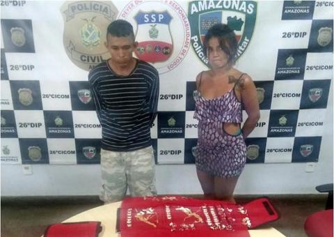 Casal suspeito de roubar R$ 126 mil em jóias é preso em Manaus