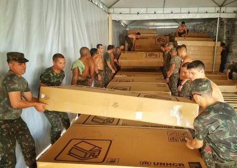 Anjos de farda na fronteira do Brasil com a Venezuela