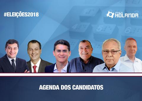 Confira a agenda dos candidatos ao governo para esta quinta-feira (16)