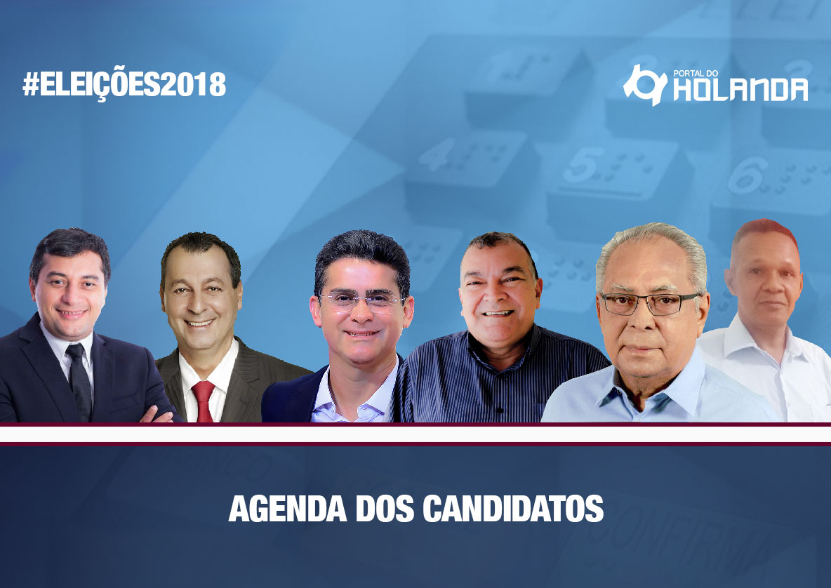 Confira a agenda dos candidatos ao governo para esta quinta-feira (16)