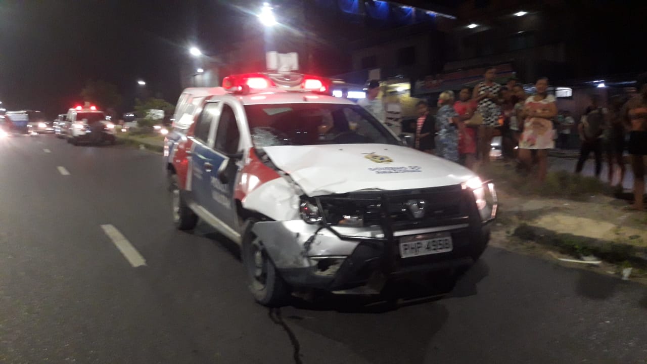 Homem tem olhos arrancados e morre ao ser atropelado por viatura da PM em Manaus