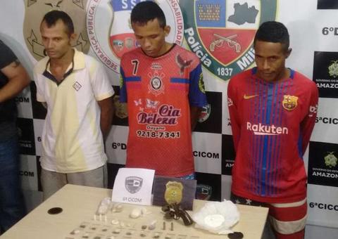 Trio é preso na zona norte suspeito de tentar matar homem que devia R$800 