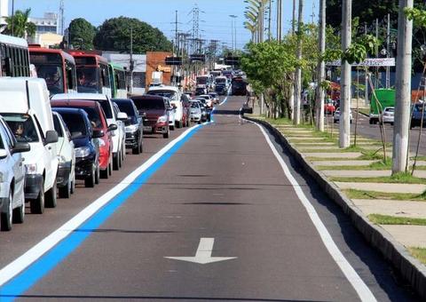 Faixa azul volta a ser de uso exclusivo em Manaus