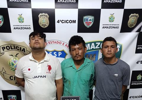 Suspeito de assalto a ônibus e outros dois são presos em Manaus
