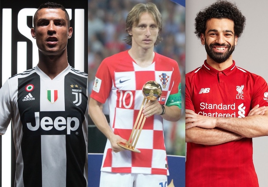 CR7, Salah e Modric concorrem ao prêmio de melhor jogador da Europa