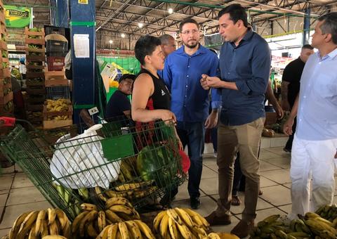 Wilson Lima e vice visitam Feira da Banana e Manaus Moderna 