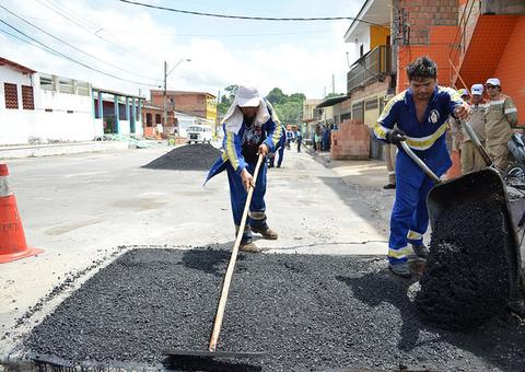 Mais de 140 ruas de bairro em Manaus já receberam melhorias em infraestrutura   