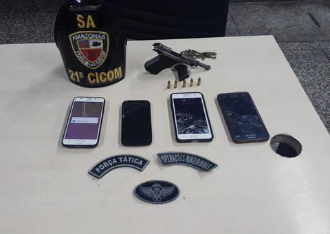 Suspeito de assaltar ônibus é preso após perseguição policial em Manaus