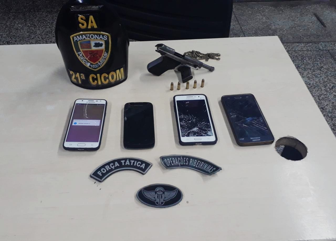 Suspeito de assaltar ônibus é preso após perseguição policial em Manaus