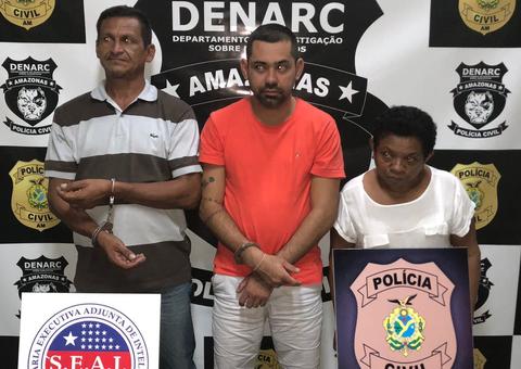 Trio é preso com drogas, arma de fogo e munições em bairro de Manaus 