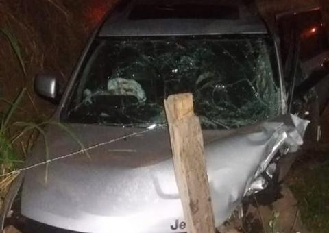 Deputado e esposa candidata sofrem grave acidente na BR-316  