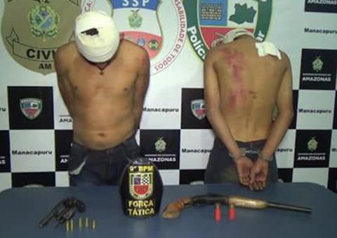 Suspeitos de 'tramarem' roubos são agredidos e amarrados em árvore no Amazonas